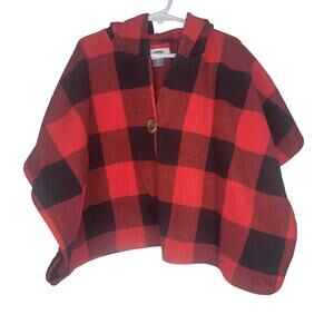 Old Navy Red Buffalo Poncho 4T